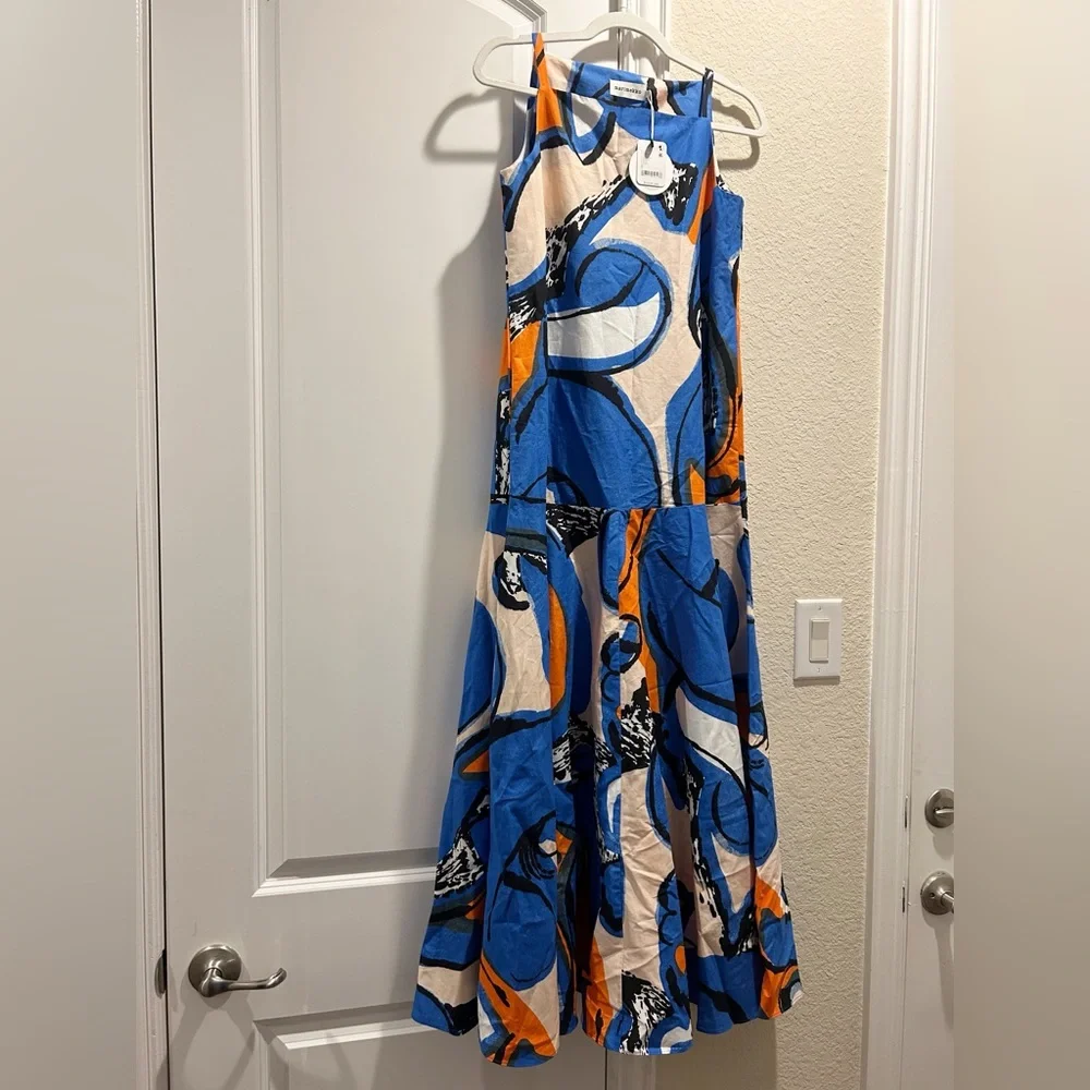 NWT Free People Marimekko Antra Eldfamn Printed Maxi Dress